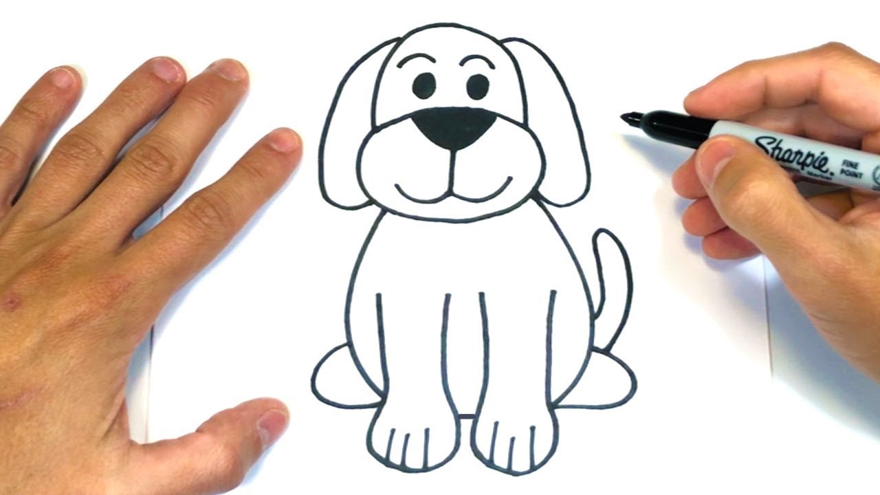 perros faciles de dibujar