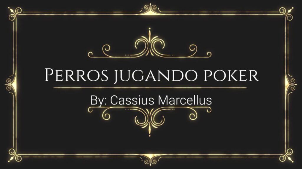 perros jugando poker escultura